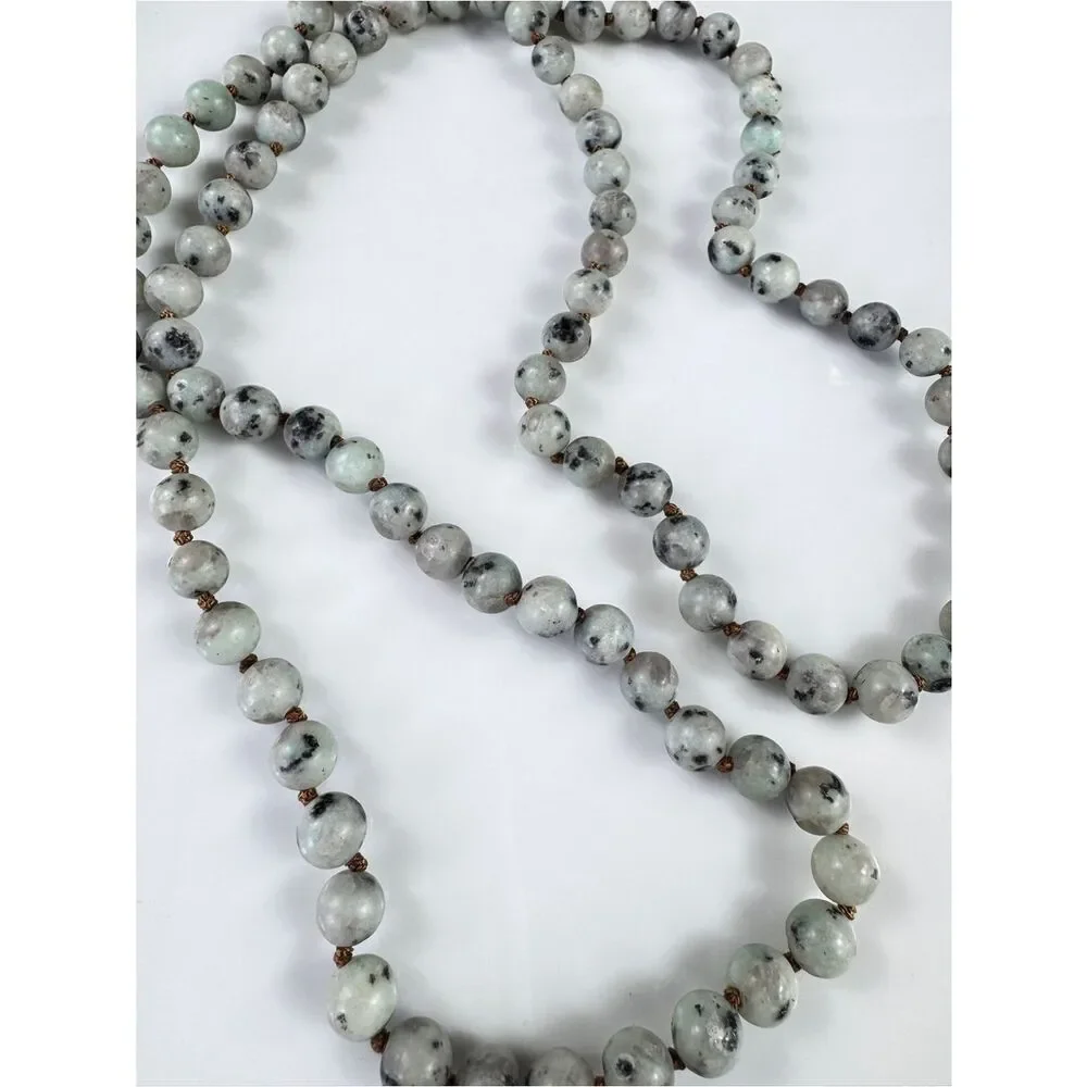Kiwi Jasper Bead Necklace